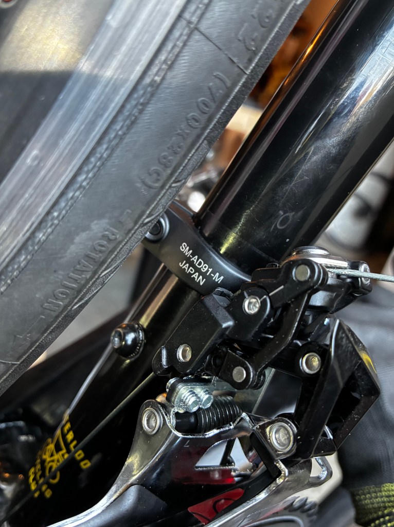 Kábelfeszültség-beállítás Shimano 105 r7000-es első váltón